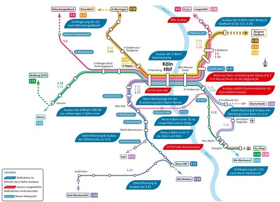 Bahnknoten Köln - Das Netz der Zukunft